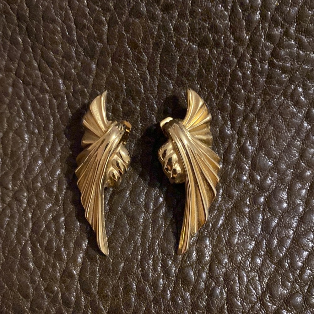 Givenchy Gold Wing Earrings - Picture 6 of 9